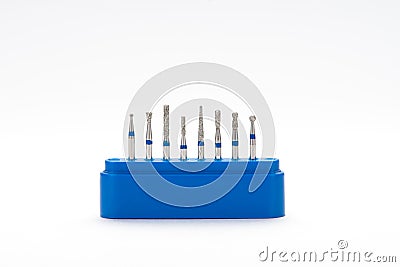 Dental drill tools Stock Photo