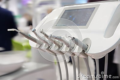 Dental drilling machine close up Stock Photo