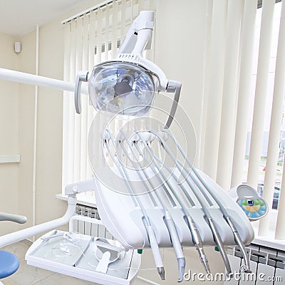 Dental drilling machine Stock Photo