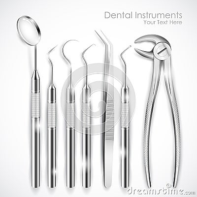 Dental Equipment Vector Illustration