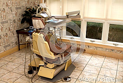 Dental Hygienist Chair Stock Photo