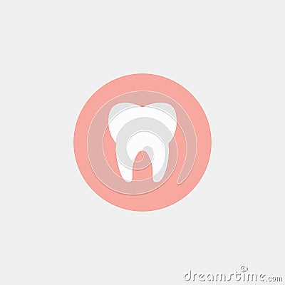 Dental logo, dentist. Tooth. Vector illustration EPS 10 Stock Photo