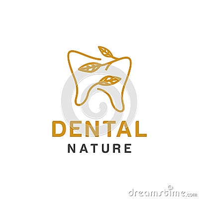 Dental logo design, icon or symbol. Simple minimalist style for medical brand Stock Photo