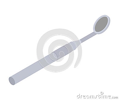 Dental mirror isolated. Dentist treatment. Dentistry Vector illustration Vector Illustration