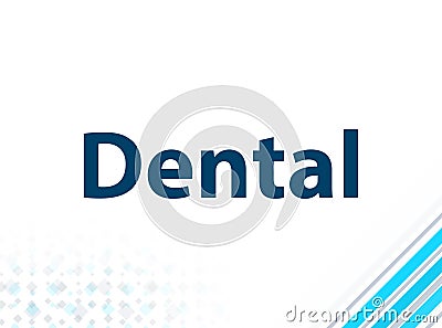 Dental Modern Flat Design Blue Abstract Background Stock Photo