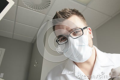 A dental office with dentist Stock Photo