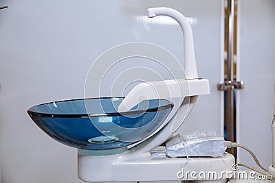 Dental office. Equipment of dentist, tools, medical instruments. Health concept Stock Photo