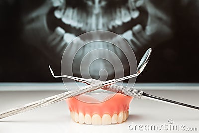 Dental pan x-ray. Stock Photo