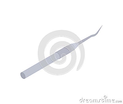 Dental Probe isolated. Dentist treatment. Dentistry Vector illus Vector Illustration