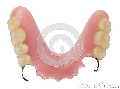 Dental prosthesis Stock Photo