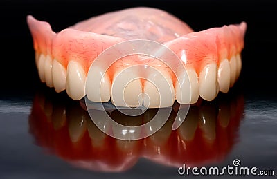 Dental prosthesis Stock Photo