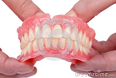 Dental prosthesis Stock Photo