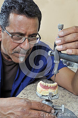 Dental Technician Stock Photo