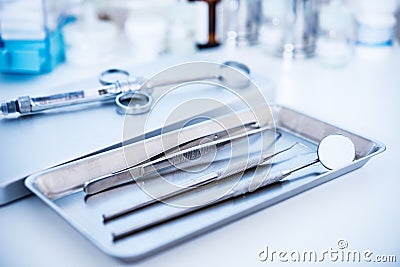 Dental tools Stock Photo