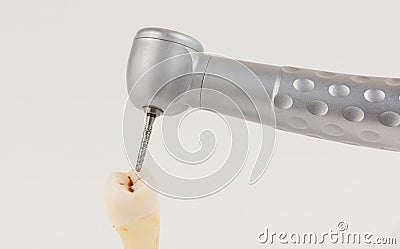 Dental turbine handpiece Stock Photo