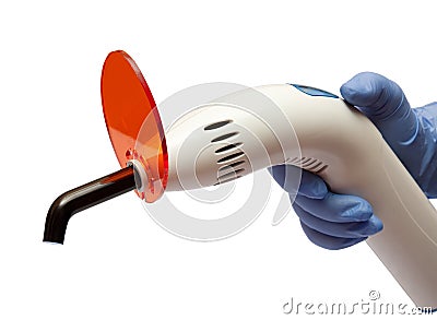 Dental Ultraviolet Curing Light Tool Isolated Stock Photo