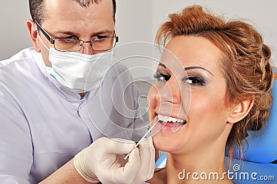 Dental whitening Stock Photo