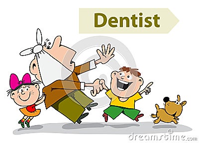 Dentist Vector Illustration