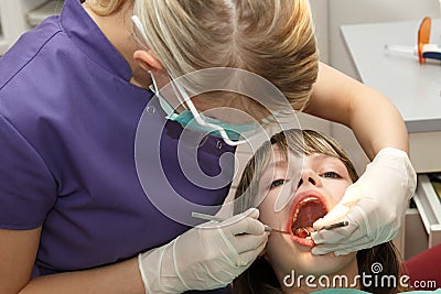 At the dentist Stock Photo