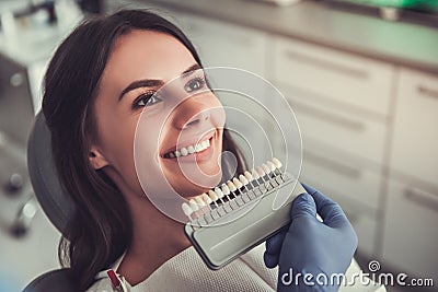 At the dentist Stock Photo