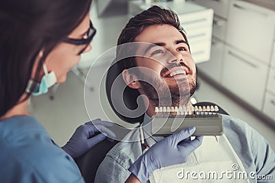 At the dentist Stock Photo