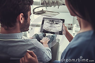 At the dentist Stock Photo