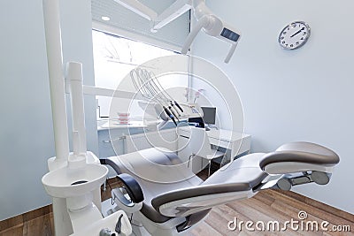 Dentist's office. Dental equipment, modern, clean interior Stock Photo