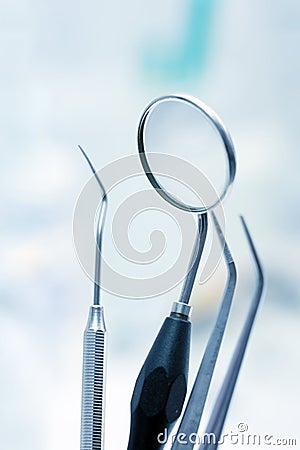 Dentist tools Stock Photo