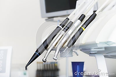 Dentist tools, burnishers Stock Photo