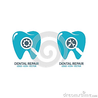 Dentistry - dental clinic logo and icons Vector Vector Illustration