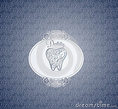 Dentistry wallpaper design Vector Illustration