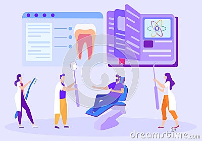 Dentists with Instruments in Hand. Dental Chair Stock Photo