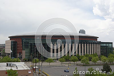 DENVER, CO, USA - May 26, 2019: The Pepsi Center is an arena facility that is home to multiple professional sports teams, Editorial Stock Photo