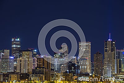 Denver downtown panorama, Colorado Stock Photo