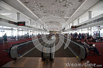 Denver international airport interior Editorial Stock Photo