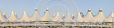 Denver International Airport Panorama Editorial Stock Photo