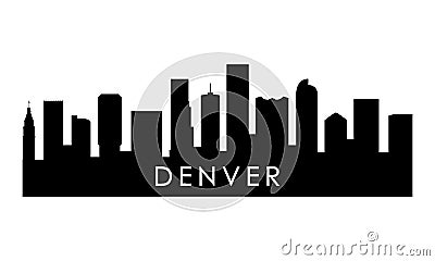 Denver skyline silhouette. Vector Illustration