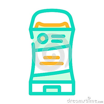 deodorant hygiene color icon vector illustration Cartoon Illustration