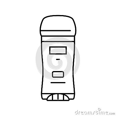 deodorant hygiene line icon vector illustration Vector Illustration