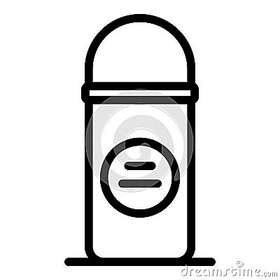 Deodorant roll icon, outline style Vector Illustration