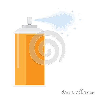 Deodorant spray aerosol air freshener Vector Illustration