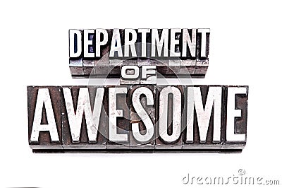 Department of Awesome Stock Photo