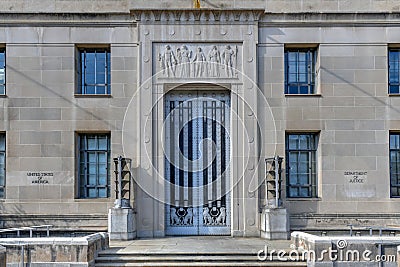 Department of Justice - Washington, DC Editorial Stock Photo