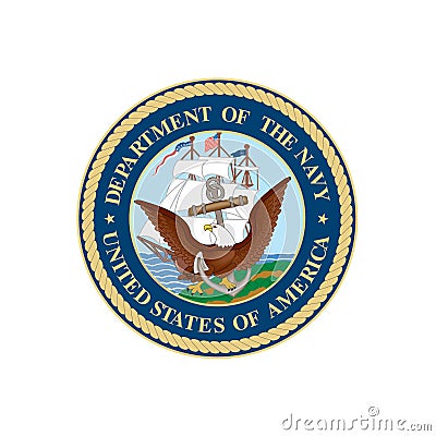 Department of the Navy Seal Logo Vector Editorial Stock Photo