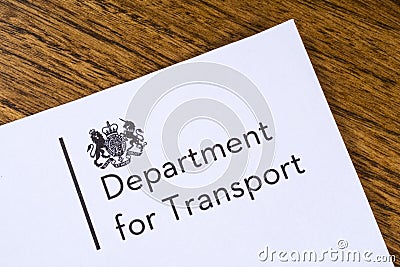 Department for Transport Editorial Stock Photo