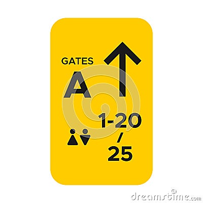 Departure Airport Element Vector Design Vector Illustration