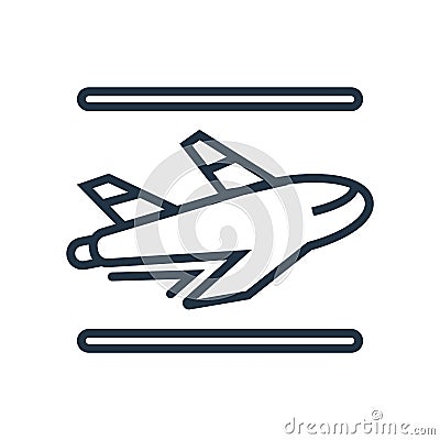 Departures icon vector isolated on white background, Departures sign Vector Illustration