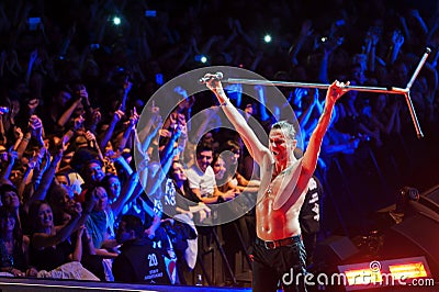 Depeche Mode in concert Editorial Stock Photo