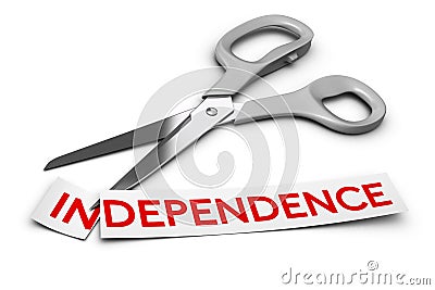 Dependence vs Independence, Addiction Stock Photo