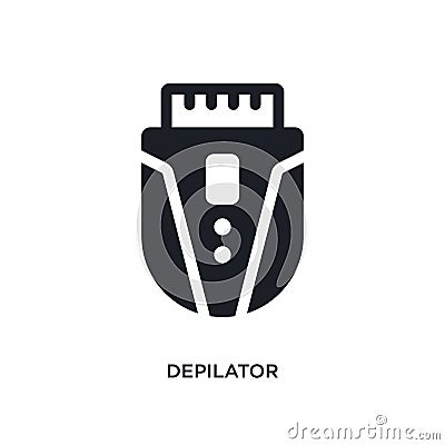 depilator isolated icon. simple element illustration from hygiene concept icons. depilator editable logo sign symbol design on Vector Illustration